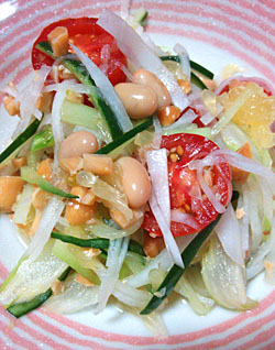 「夏みかんのタイ風サラダ」作り方とレシピ